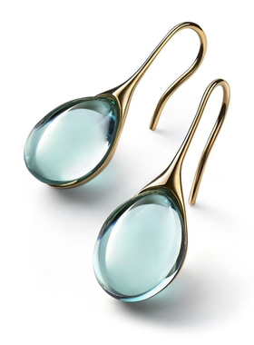 2023Trendy Women Earrings 4 Colors Delicate Gold Color Inlay