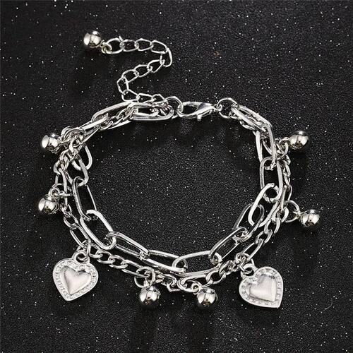 Chain Link Heart Bracelets & Bangles Simple Bracelet