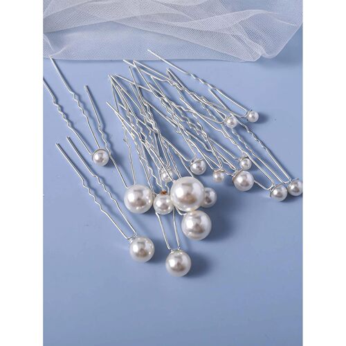 18Pcs Wedding Faux Pearl Hair Pins Bridal Hair Pearls