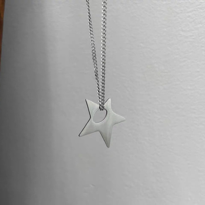 Sweet Cool Y2k Irregular Star Pentagram Pendant Necklaces