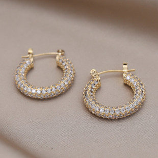 new design fashion jewelry exquisite copper inlaid zircon