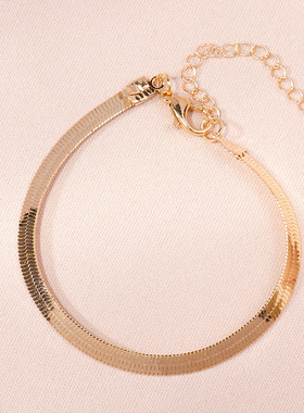 Classic Snake Chain Bracelet for Women Trend Gold Color Stai