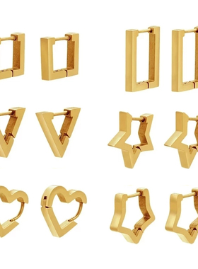 2023 gold color hoop earrings Stainless steel small hoop