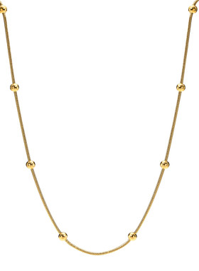 Snake Ball Beaded Chain Necklace, Women Choker Satellite