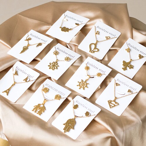ccam spain stable 2023 Necklace and Earrings Set Gold Color