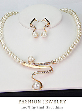 3pcs/set Women Bridal Elegant Wedding Party Pearl