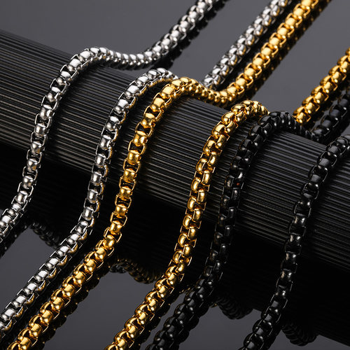 2023 Cuban Chain Necklace for Men Women Beads Chain