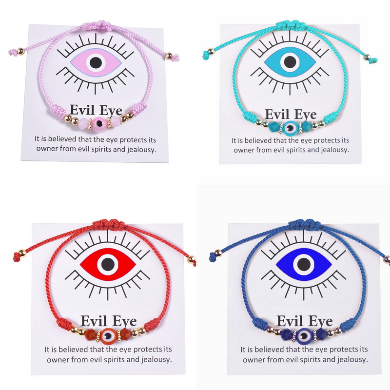 Fashion Colorful Devil Evil Eye Bracelet For Women Crystal