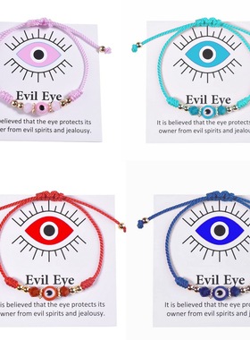 Fashion Colorful Devil Evil Eye Bracelet For Women Crystal