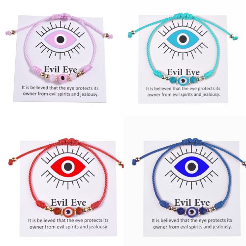 Fashion Colorful Devil Evil Eye Bracelet For Women Crystal