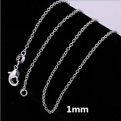 wholesale Sterling Silver Chain necklace,Fashion Men/Women