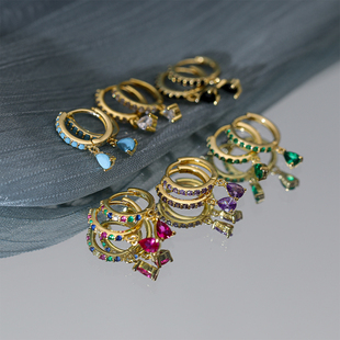 Hoops Piercing Sterling Silver Earrings  Earrings For Women