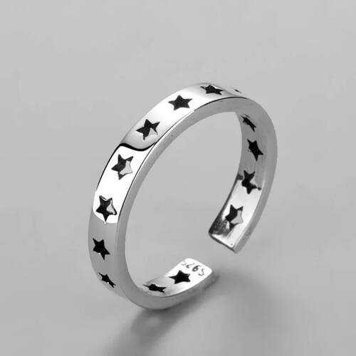 Sterling Silver Stars Wedding Rings For Women Luxury