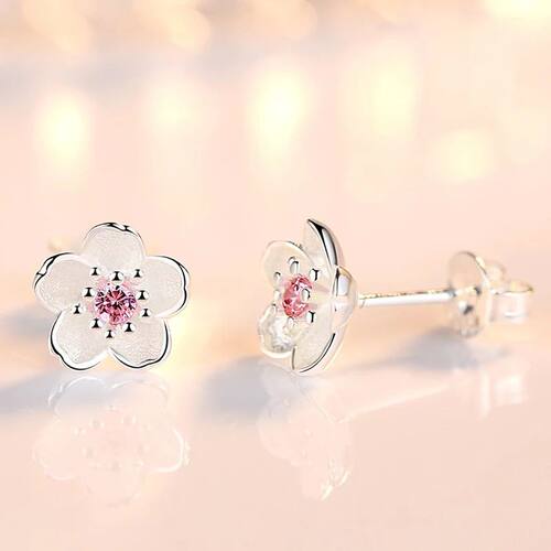 Girls' Lovely Flower Stud Earrings Romantic Cute Cherry