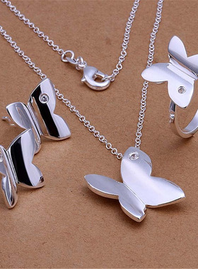 Hot charm 925 sterling Silver Jewelry sets crystal