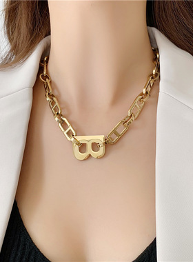 CARLIDANA Hiphop Punk Chunky Chain Necklace Luxury Design