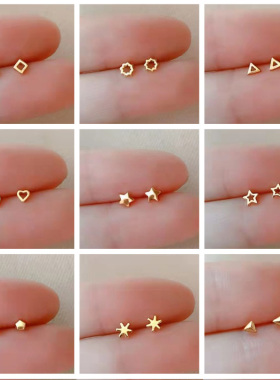 New Minimalism Earrings Silver Plated Allergic Protection