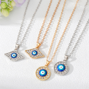 Elegant Fashion Turkish Style Evil Eye Pendant Necklace For