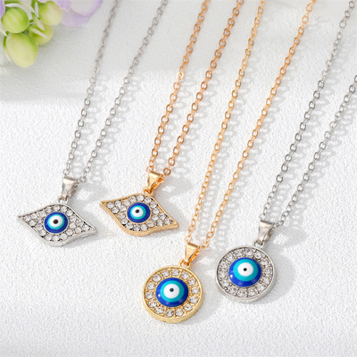 Elegant Fashion Turkish Style Evil Eye Pendant Necklace For