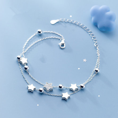 2023 New 925 Sterling Silver Star Bracelet Fashion 2023n