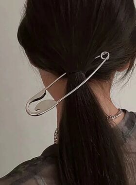 Simple Big Size Brooch Pin Women Hair Clip Brooch Buckles