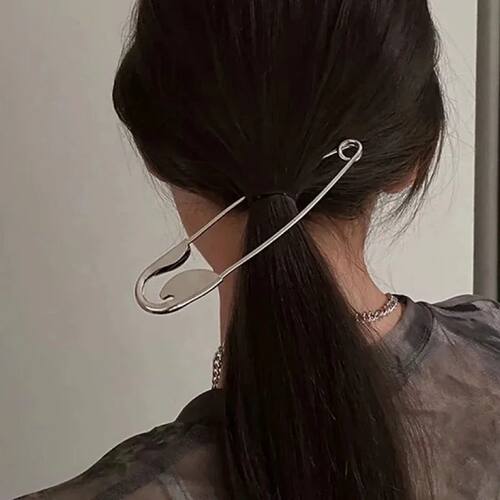 Simple Big Size Brooch Pin Women Hair Clip Brooch Buckles