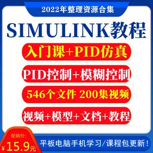 Simulink入门建模真MATLAB模糊控自动代码PID控制模型视频教程