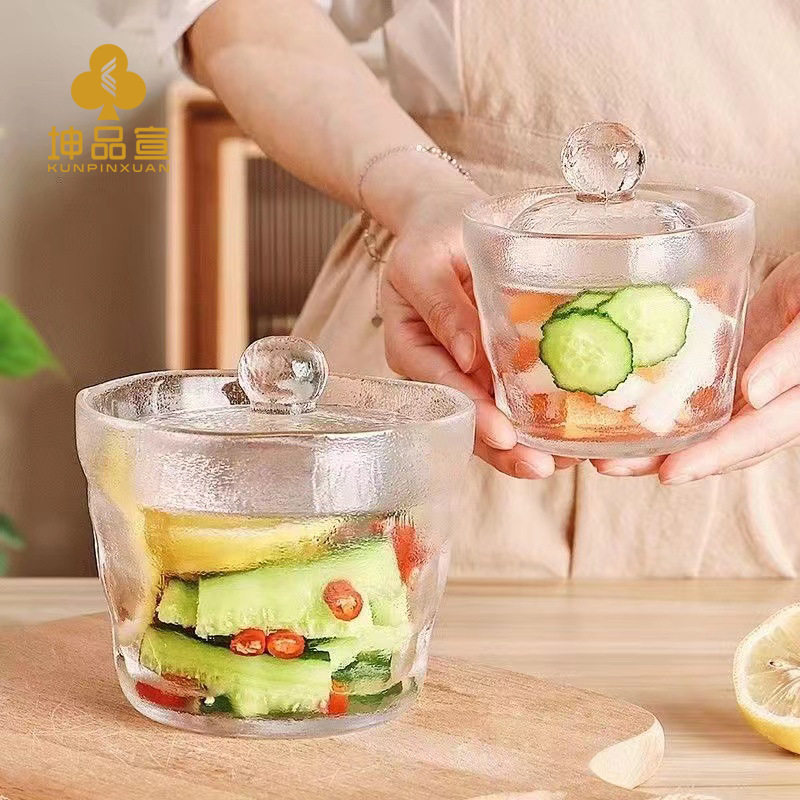 日式锤纹玻璃食品级腌菜缸腌黄瓜咸菜酸菜罐子一夜渍泡菜坛子推荐,收纳整理,收纳瓶,淘宝优惠券,粉丝福利购,淘宝优惠卷