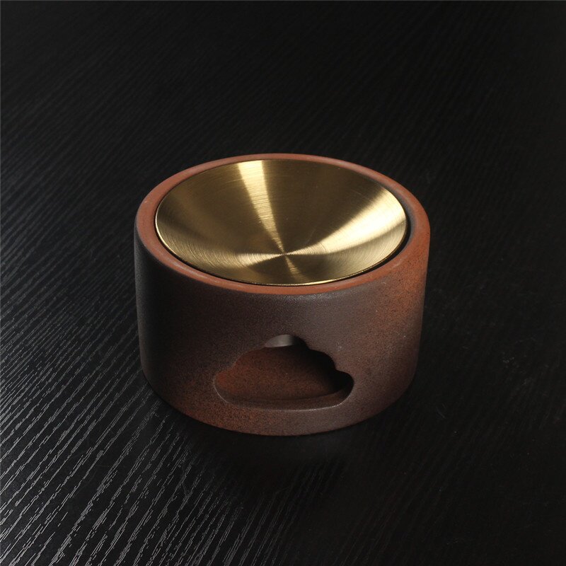 陶瓷蜡烛底座加热精油熏香炉家用会所香薰灯咖啡粉檀香熏香器扩香