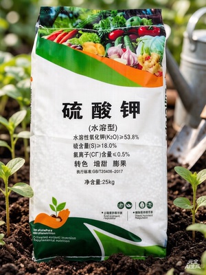 硫酸钾水溶肥叶面肥冲施肥果树蔬菜花卉棉花通用型水溶肥彭果增根