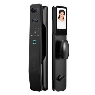 人脸识别指纹锁电子锁密码锁智能锁全自动家用防盗门可视智能门锁