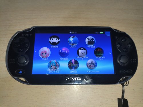 psv1000掌上游戏机黑色装满游戏