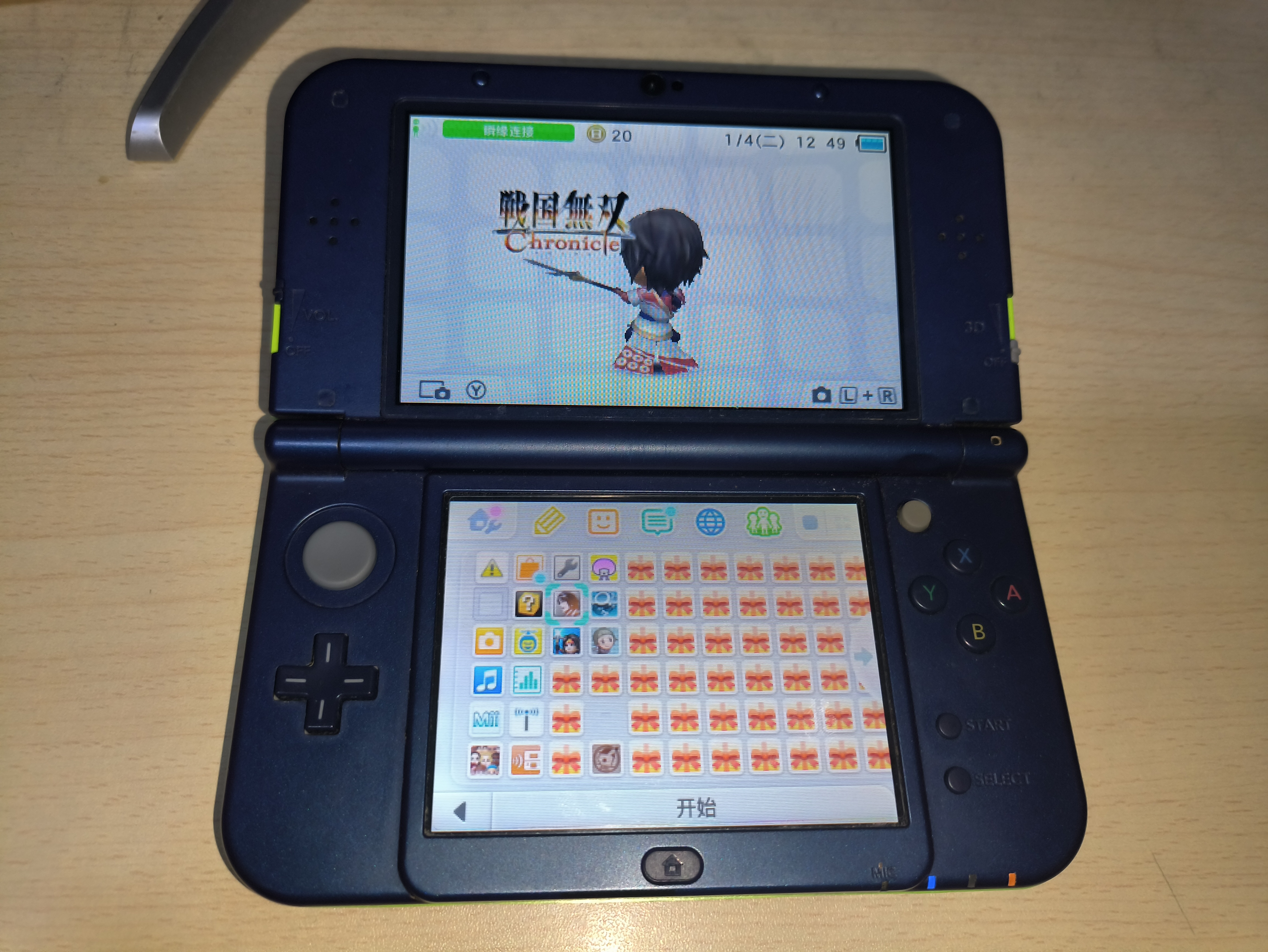新大三new 3dsll掌上游戏机日版果绿色对码