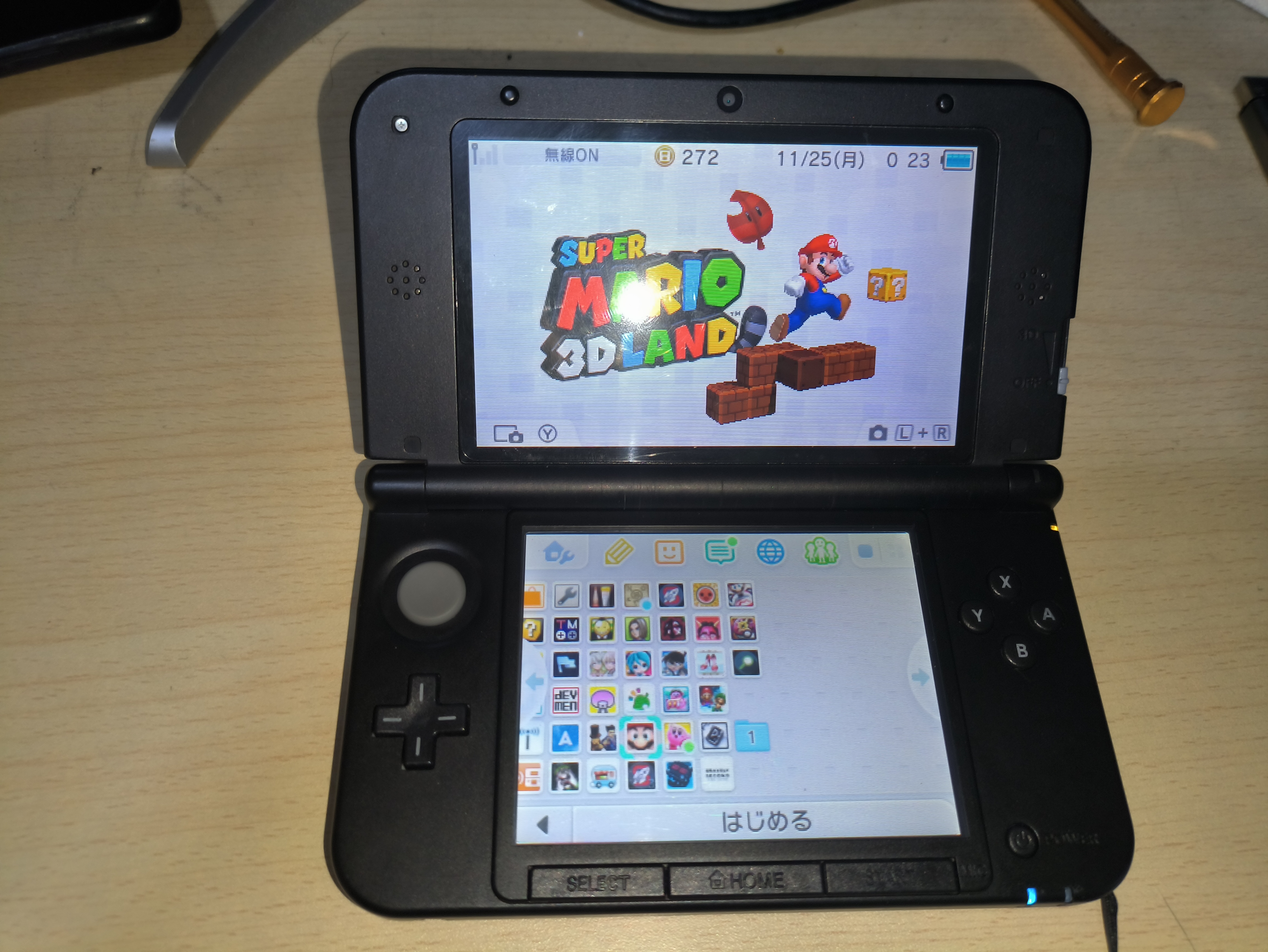 老大三3dsll掌上游戏机黑色日版轻微松轴