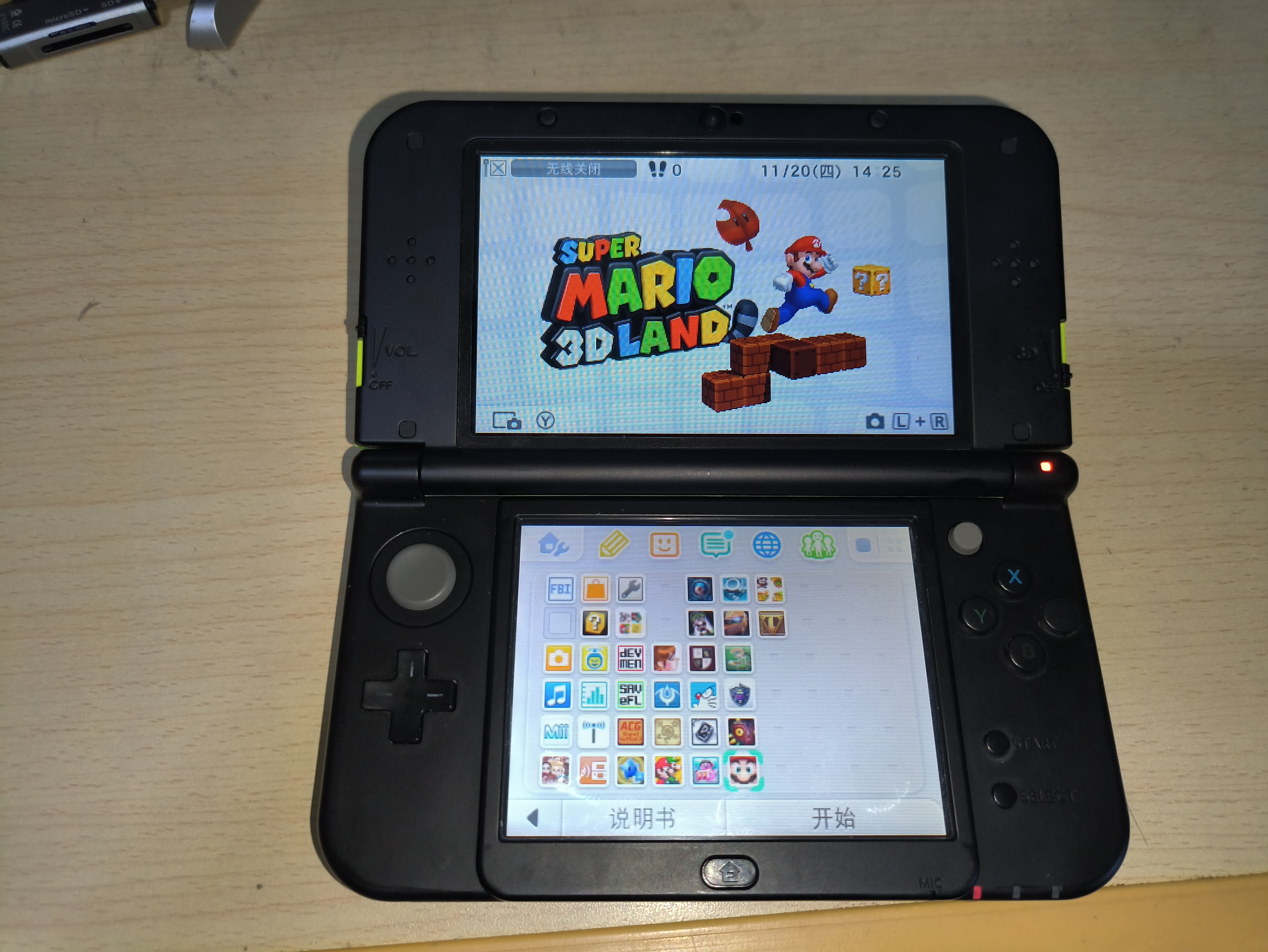 新大三new 3dsll掌上游戏机日版果绿色对码