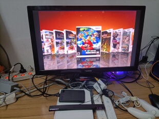 wii体感游戏机双加速手柄装满游戏