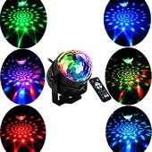 魔球灯led 激光舞台灯光 迪斯科灯七彩KTV酒吧旋转舞台灯闪光USB