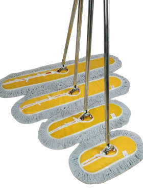 加厚帆布大堂尘推平板拖把大拖布地拖长排拖拖把60cm90cm120