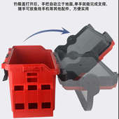 千渔筏新款 筏钓箱路亚垂钓配件收纳箱多功能微铅船矶钓支架桶加厚