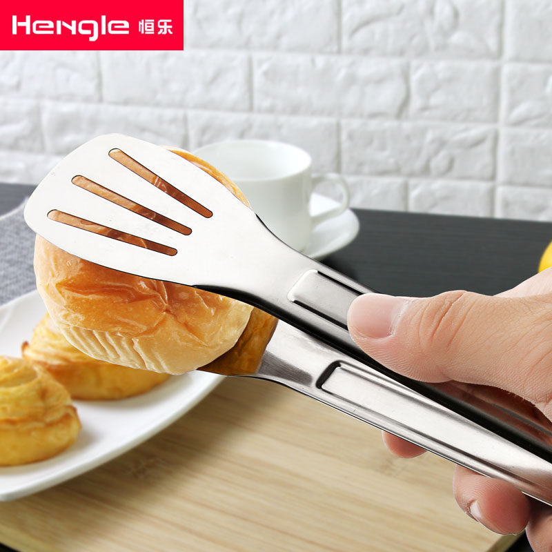 304不锈钢食品夹子厨房面包烤肉牛排烧烤夹菜馒头家用加厚食物夹,厨房/烹饪用具,厨用取碗/盘夹,淘宝优惠券,粉丝福利购,淘宝优惠卷