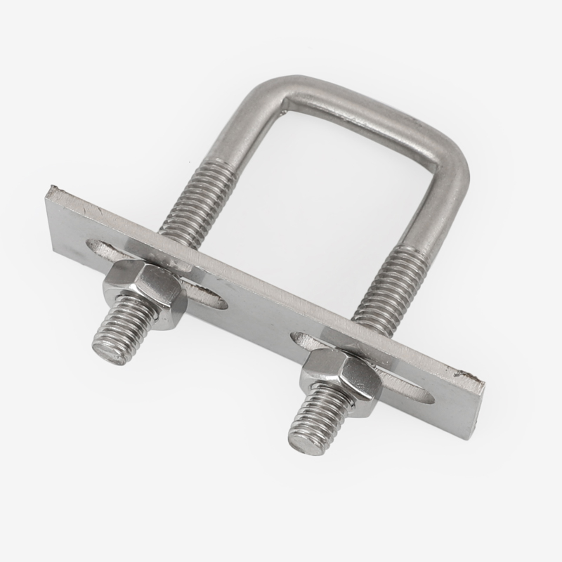 304不锈钢直角管卡扣u型螺栓