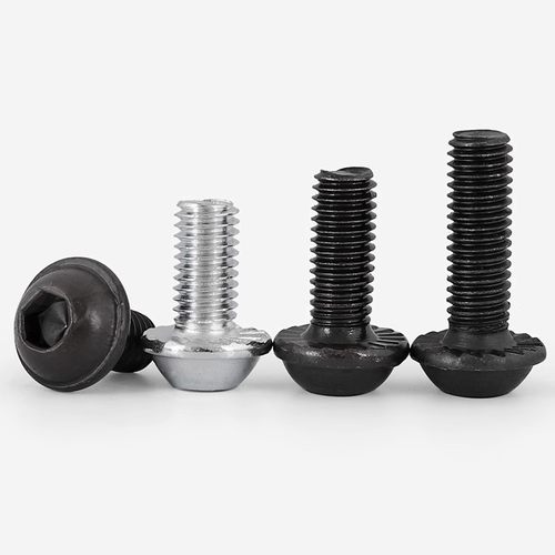碳钢黑色圆头钉子法兰面防滑螺栓