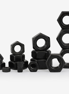 M2M2.5M3M4M5M6M8M10M12黑色304不锈钢六角螺母螺帽螺丝母DIN934
