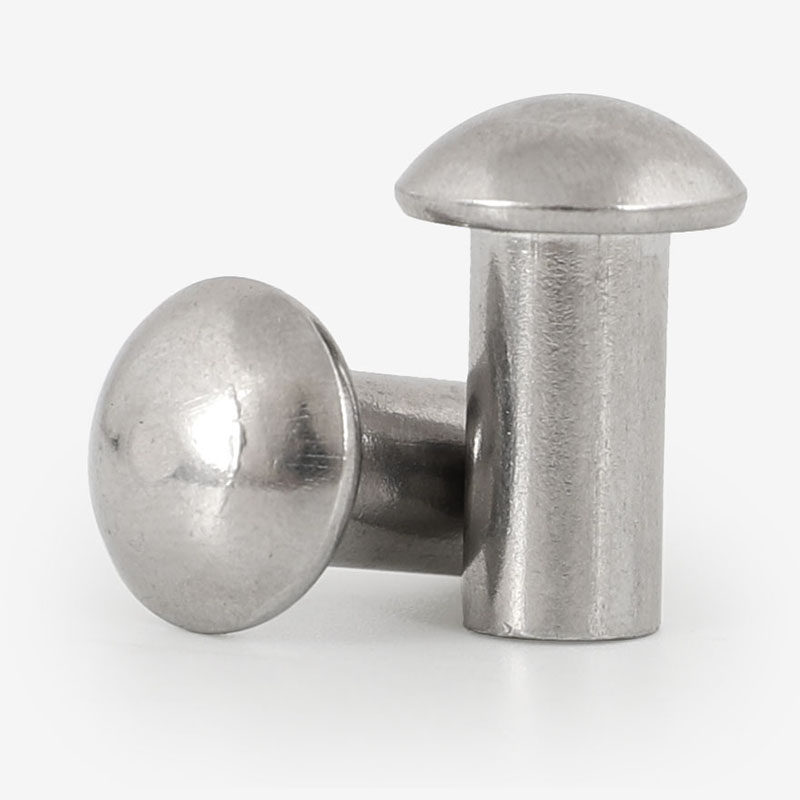 gb867 304不锈钢半圆头实心铆钉圆头敲击式m2m2.5m3m4m5m6m8-m16
