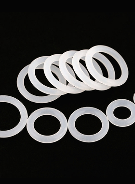 1/1.5/2/2.5/3mm白透明O型密封圈防水橡胶垫圈硅胶垫片弹性小皮圈