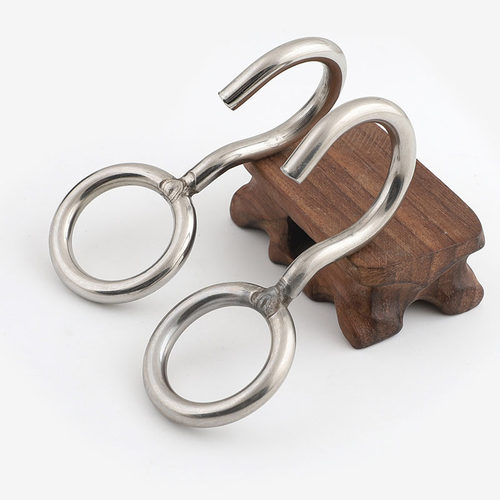 304不锈钢免打孔钩带圈问号钩