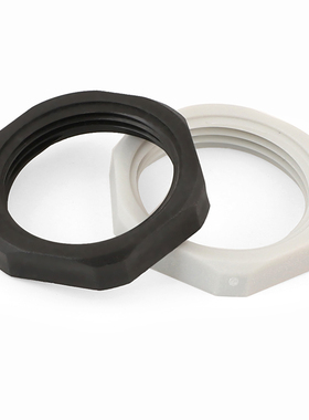 尼龙六角并帽螺母塑料薄螺帽细牙根母水箱接头M12M2016/25/32GG