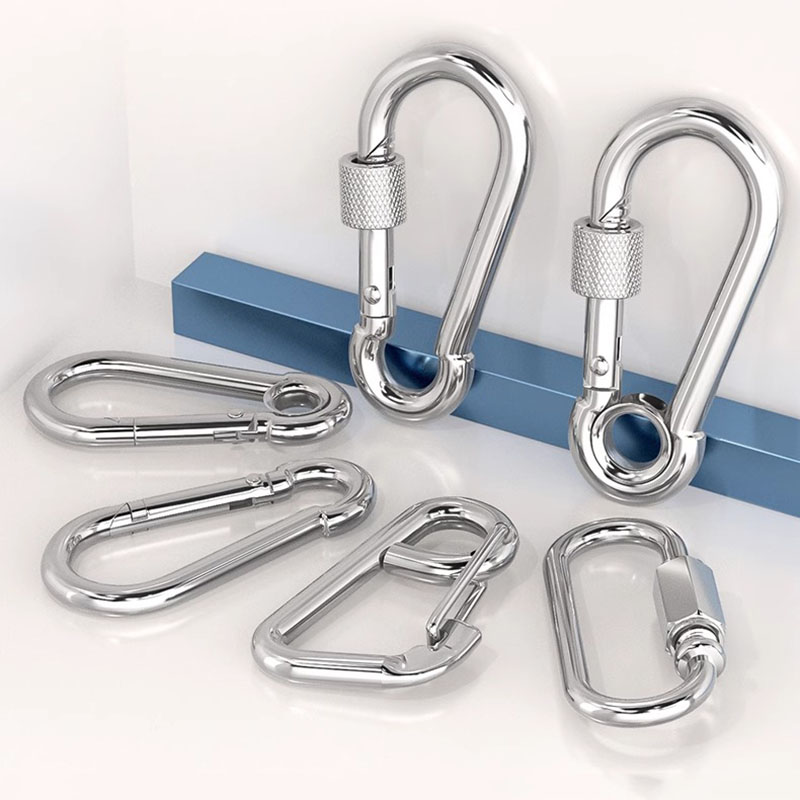 304不锈钢弹簧登山扣保险
