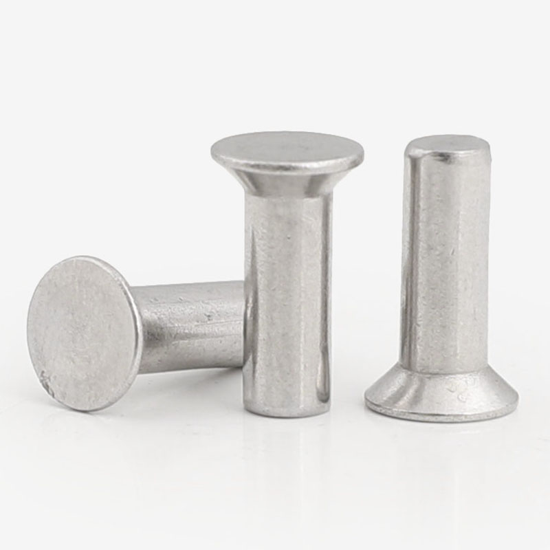 5m3m4m5m6 304不锈钢沉头铆钉gb869 实心铆钉平头敲钉平锥头