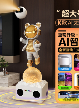 太空人宇航员大摆件客厅沙发边电视机柜旁落地高端乔迁礼品星空灯